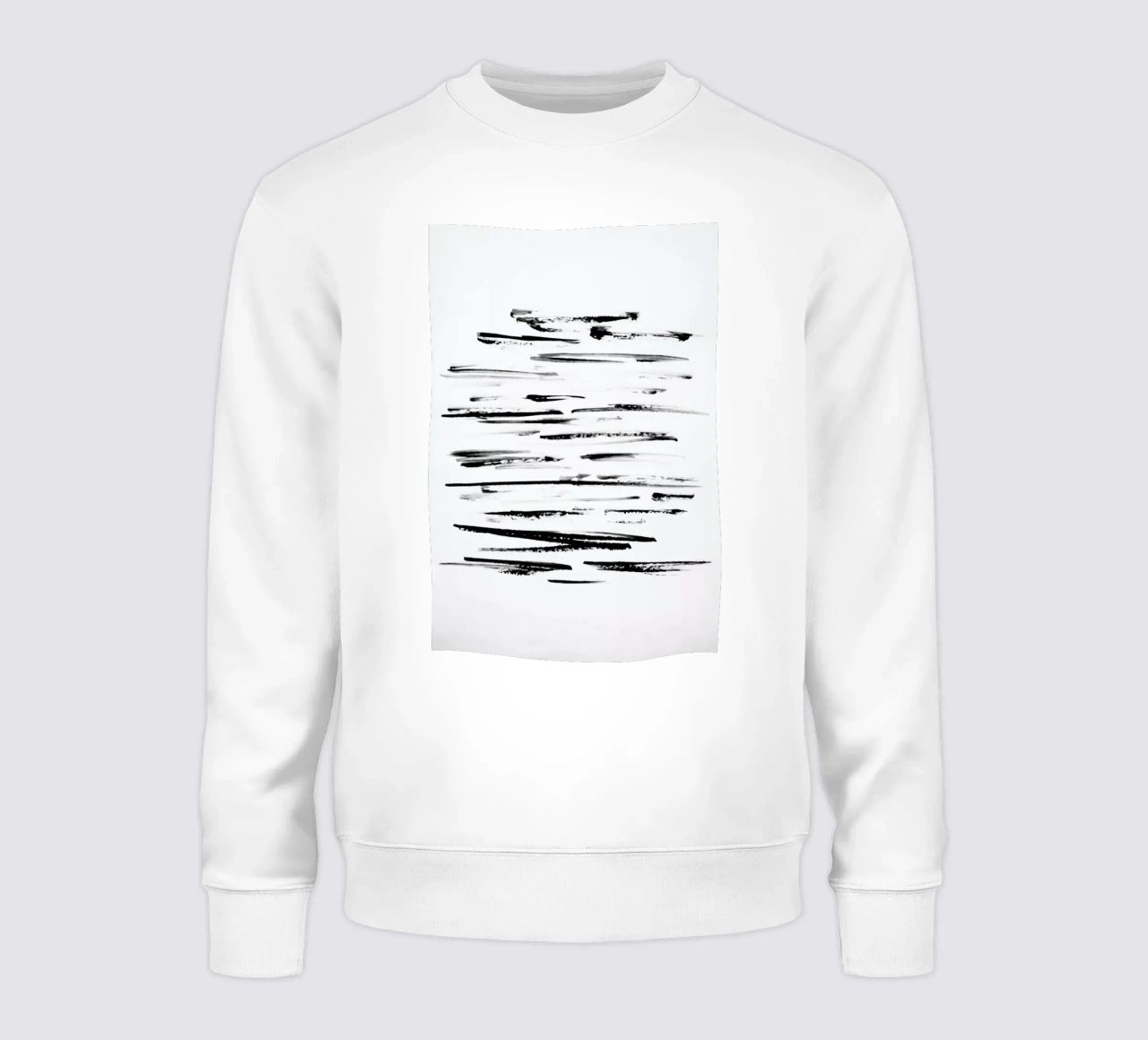 Black Minimalist brush Lines felpa da Babett Schultze