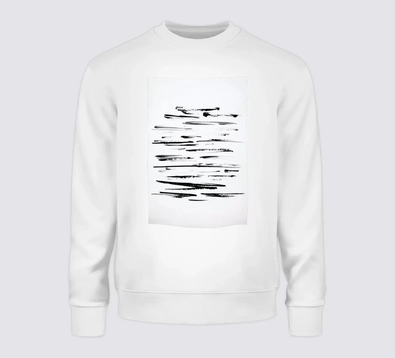 Black Minimalist brush Lines felpa da Babett Schultze