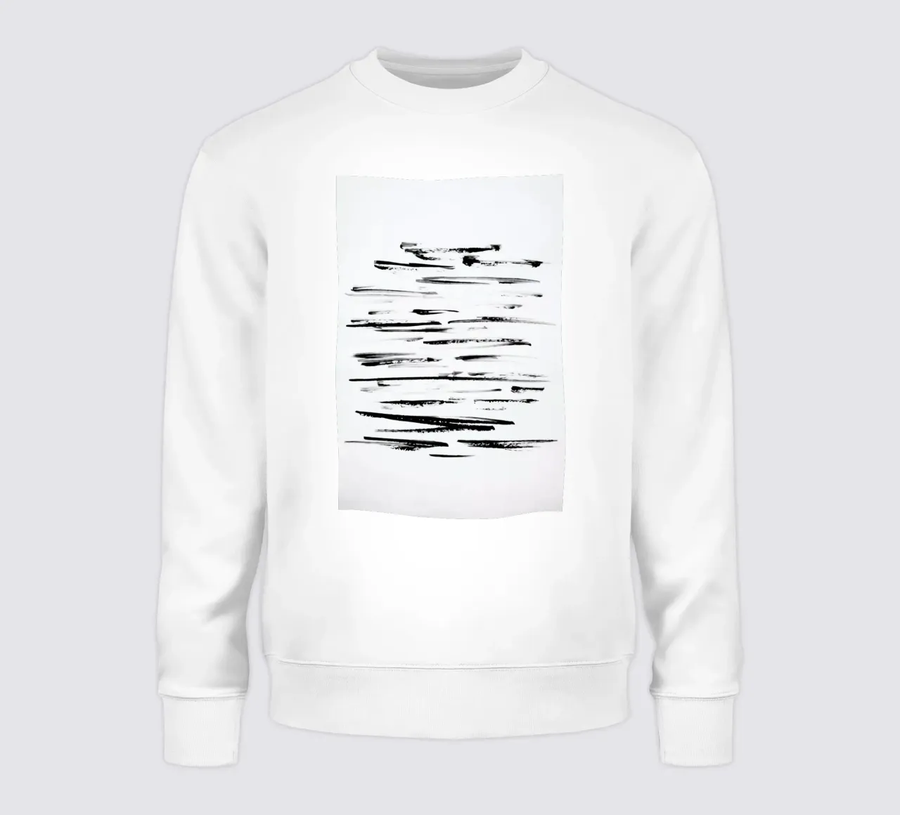 Black Minimalist brush Lines felpa da Babett Schultze