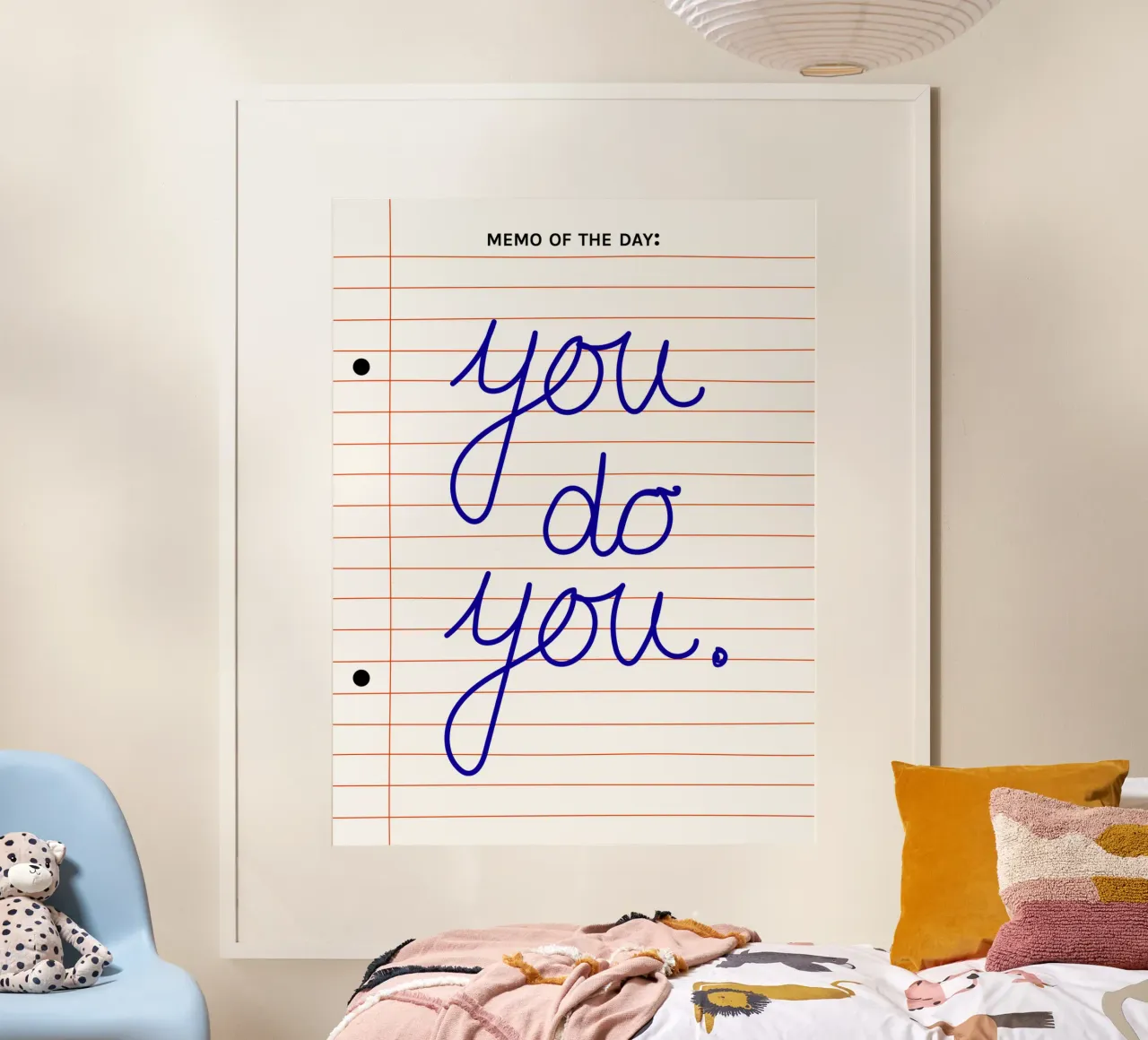 Memo of the Day: You Do You – Motivational Poster poster con telaio in legno da Spunk