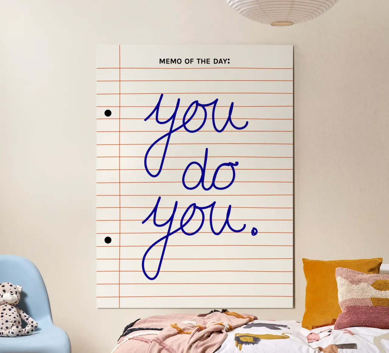 Memo of the Day: You Do You – Motivational Poster poster con telaio in legno da Spunk