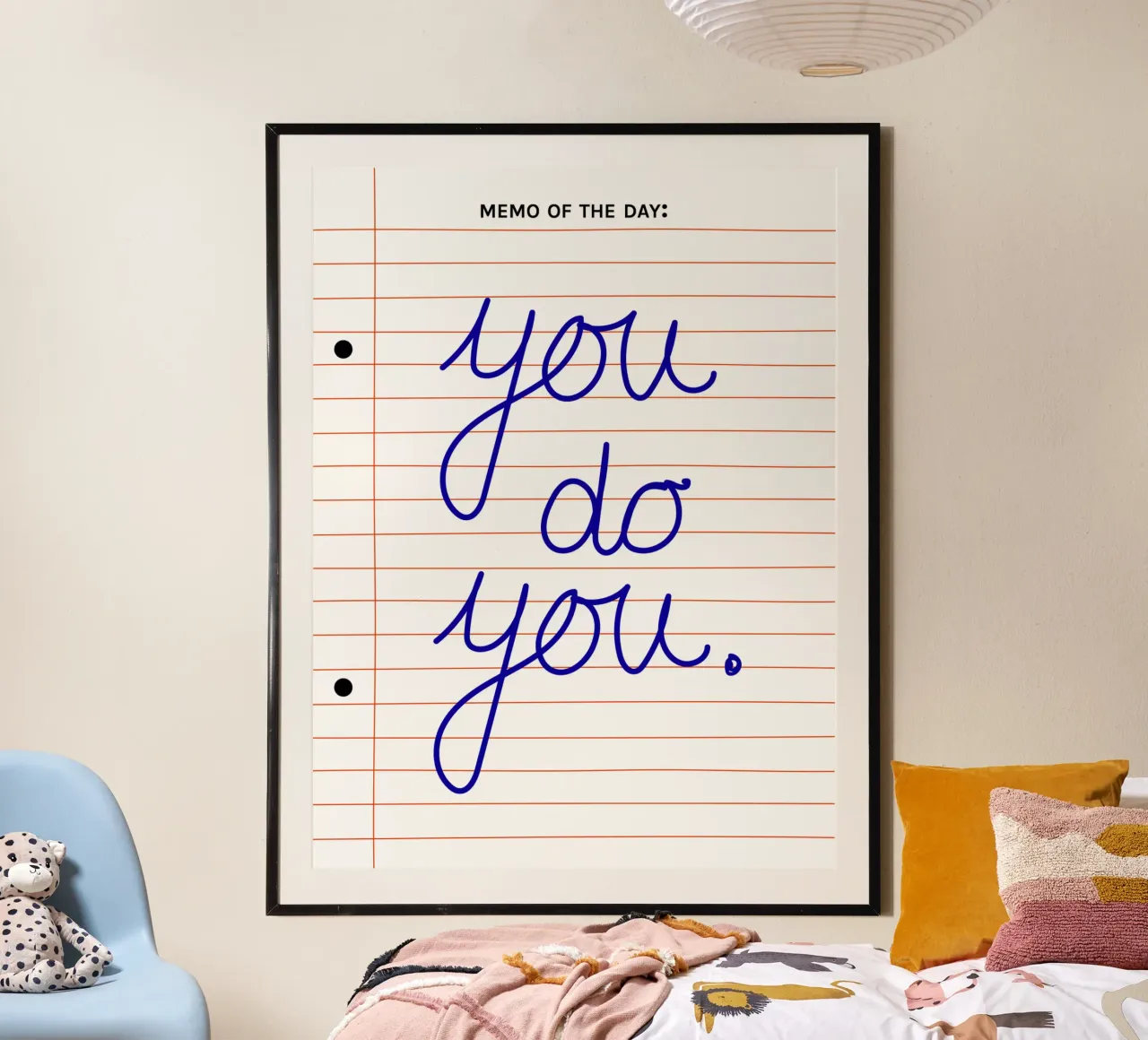 Memo of the Day: You Do You – Motivational Poster poster con telaio in legno da Spunk