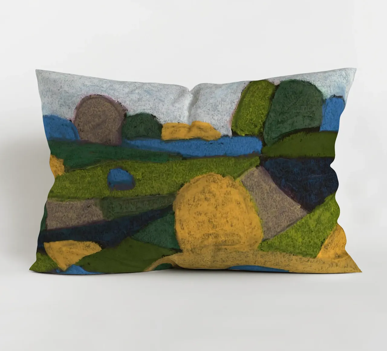Endless Summer Fields decorative cushion by Alisa Galitsyna