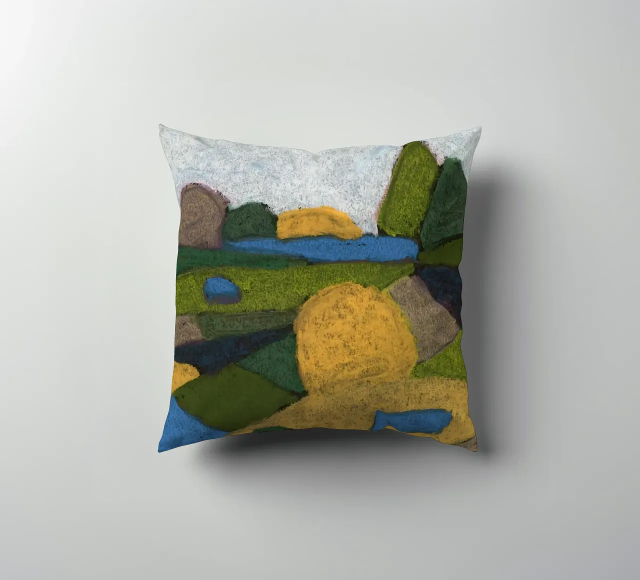 Endless Summer Fields decorative cushion by Alisa Galitsyna