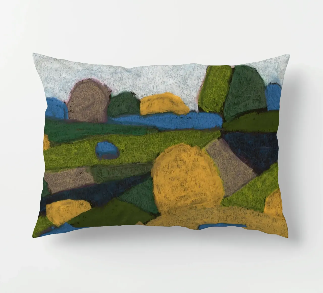 Endless Summer Fields decorative cushion by Alisa Galitsyna