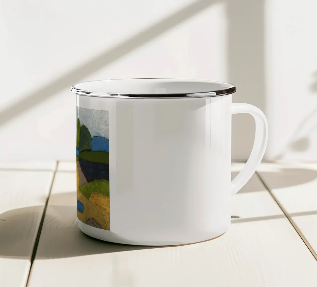 Endless Summer Fields enamel mug by Alisa Galitsyna
