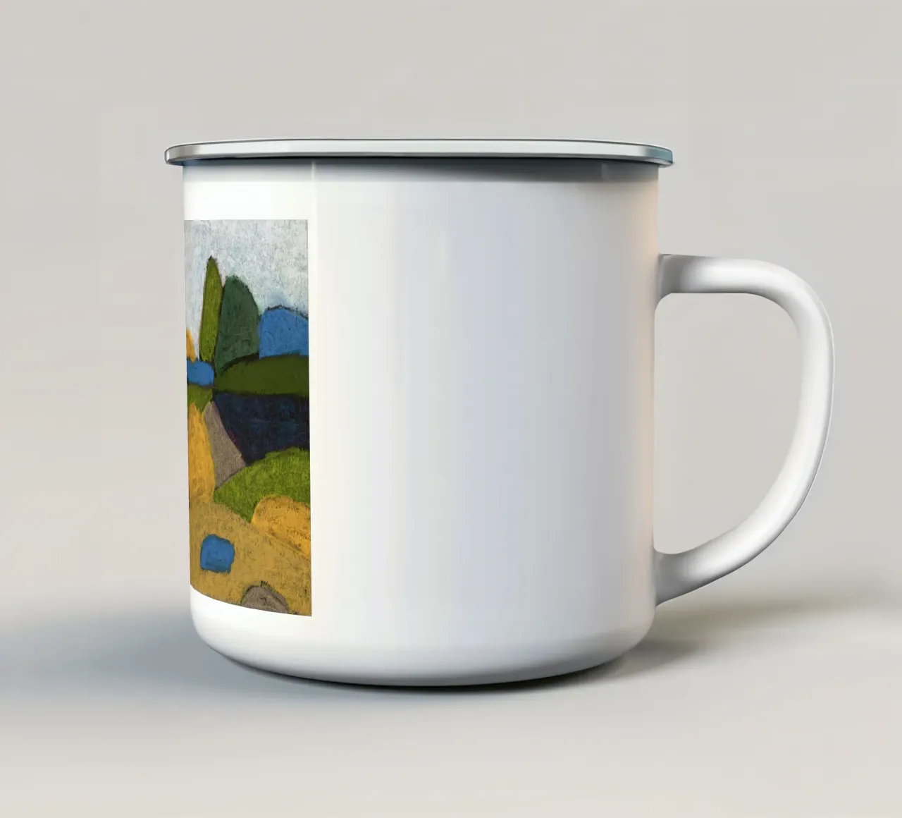 Endless Summer Fields enamel mug by Alisa Galitsyna