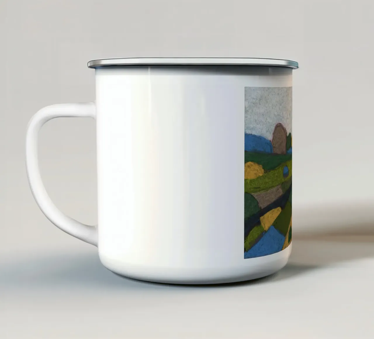 Endless Summer Fields enamel mug by Alisa Galitsyna