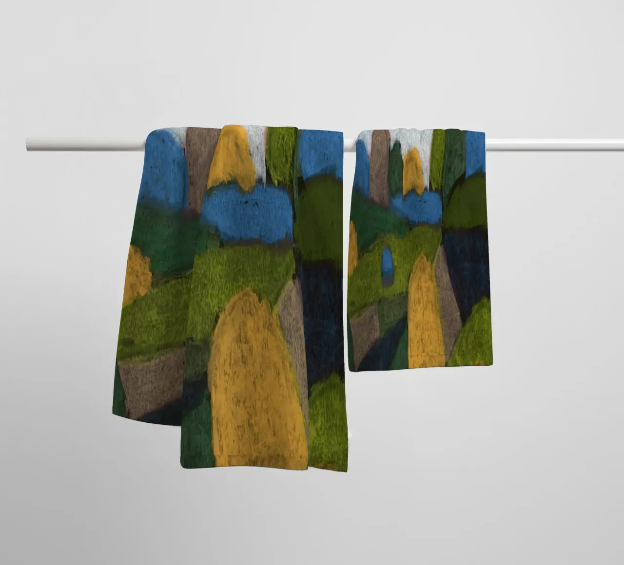 Endless Summer Fields towel by Alisa Galitsyna