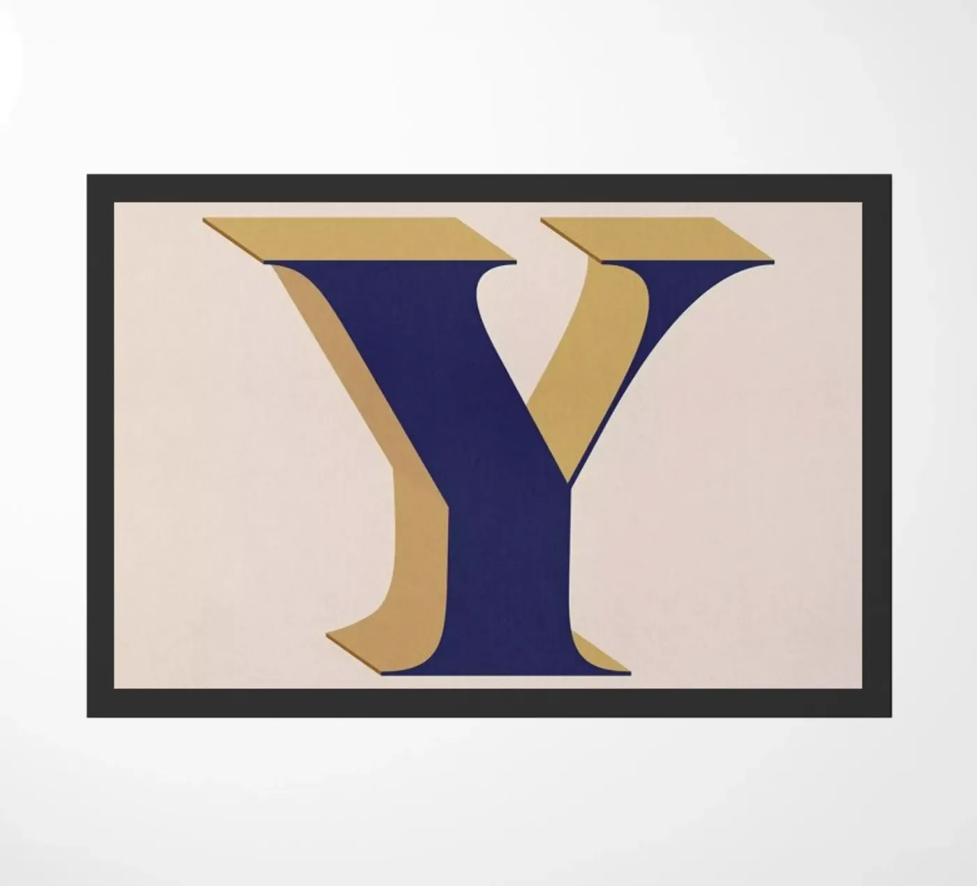 Blue Y deurmat van daylight design studio