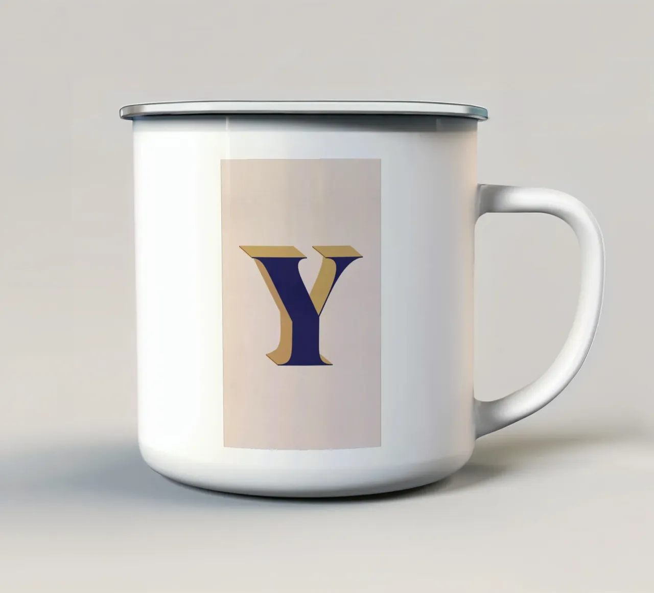 Blue Y tazza in smalto da daylight design studio