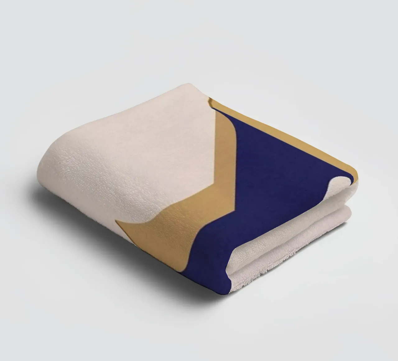 Blue Y towel by daylight design studio