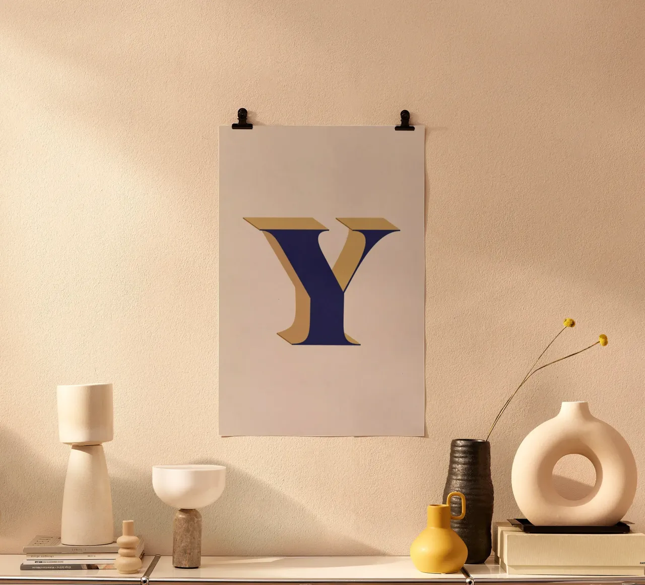 Blue Y poster da daylight design studio