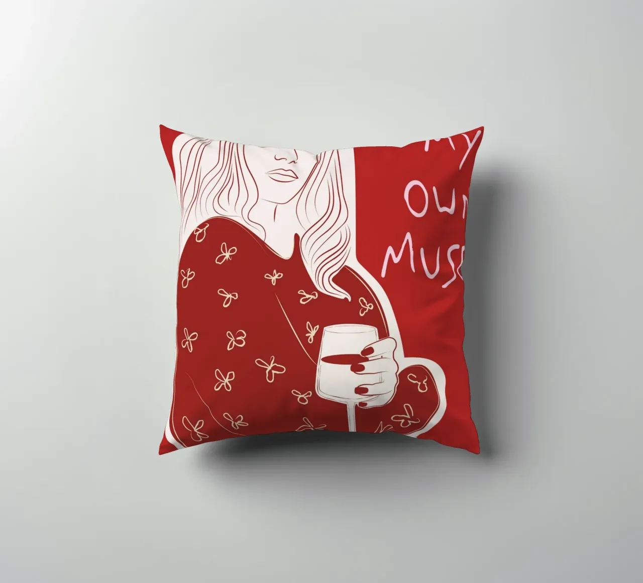 I Am My Own Muse cuscino da Retro Love