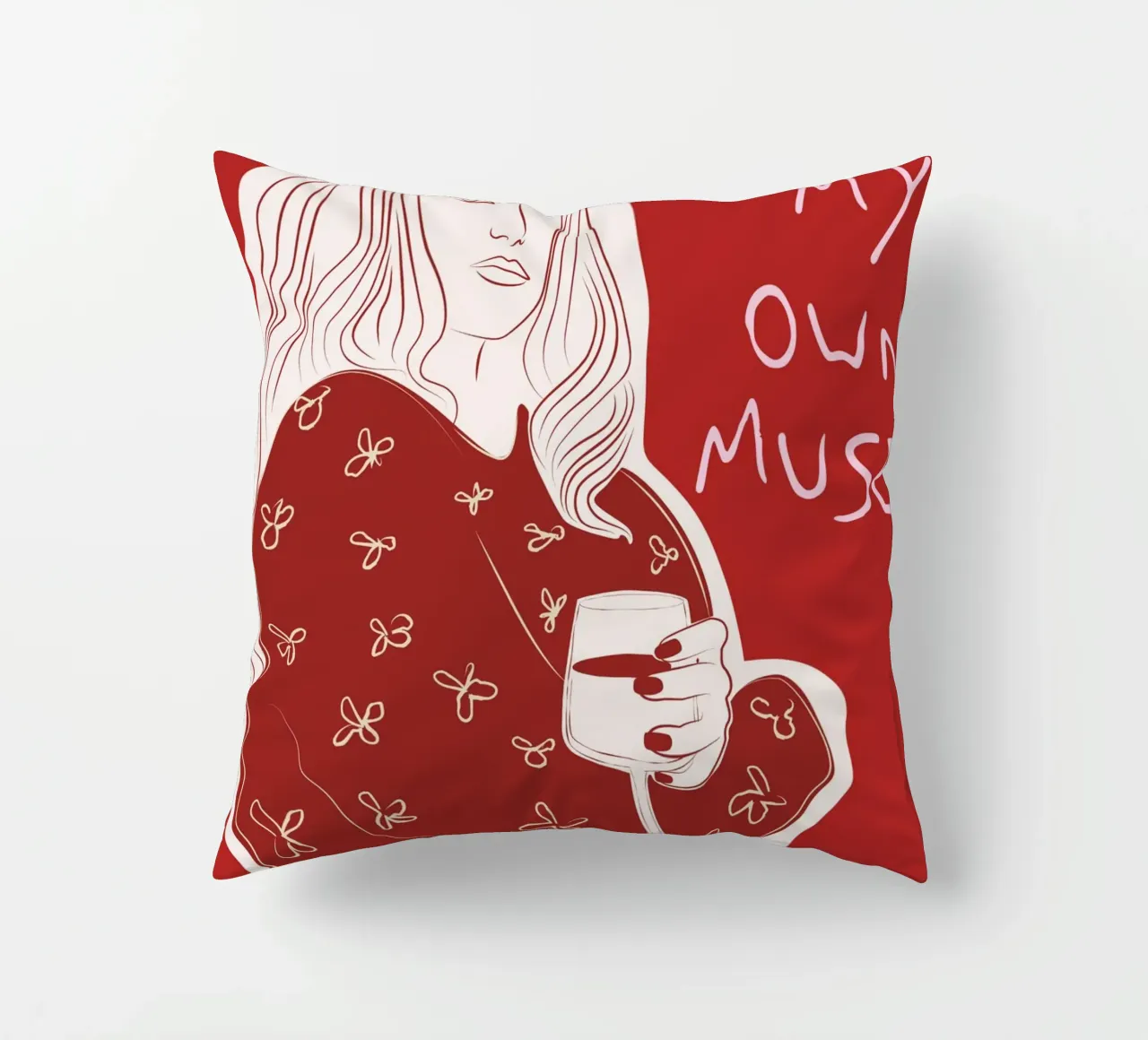 I Am My Own Muse cuscino da Retro Love