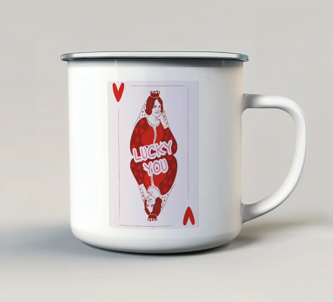 Lucky You tazza in smalto da Retro Love