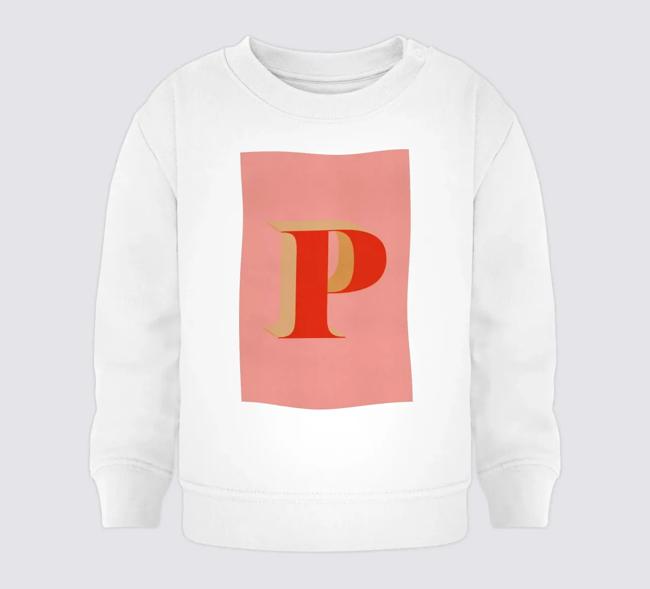 Red P baby sweatshirt van daylight design studio
