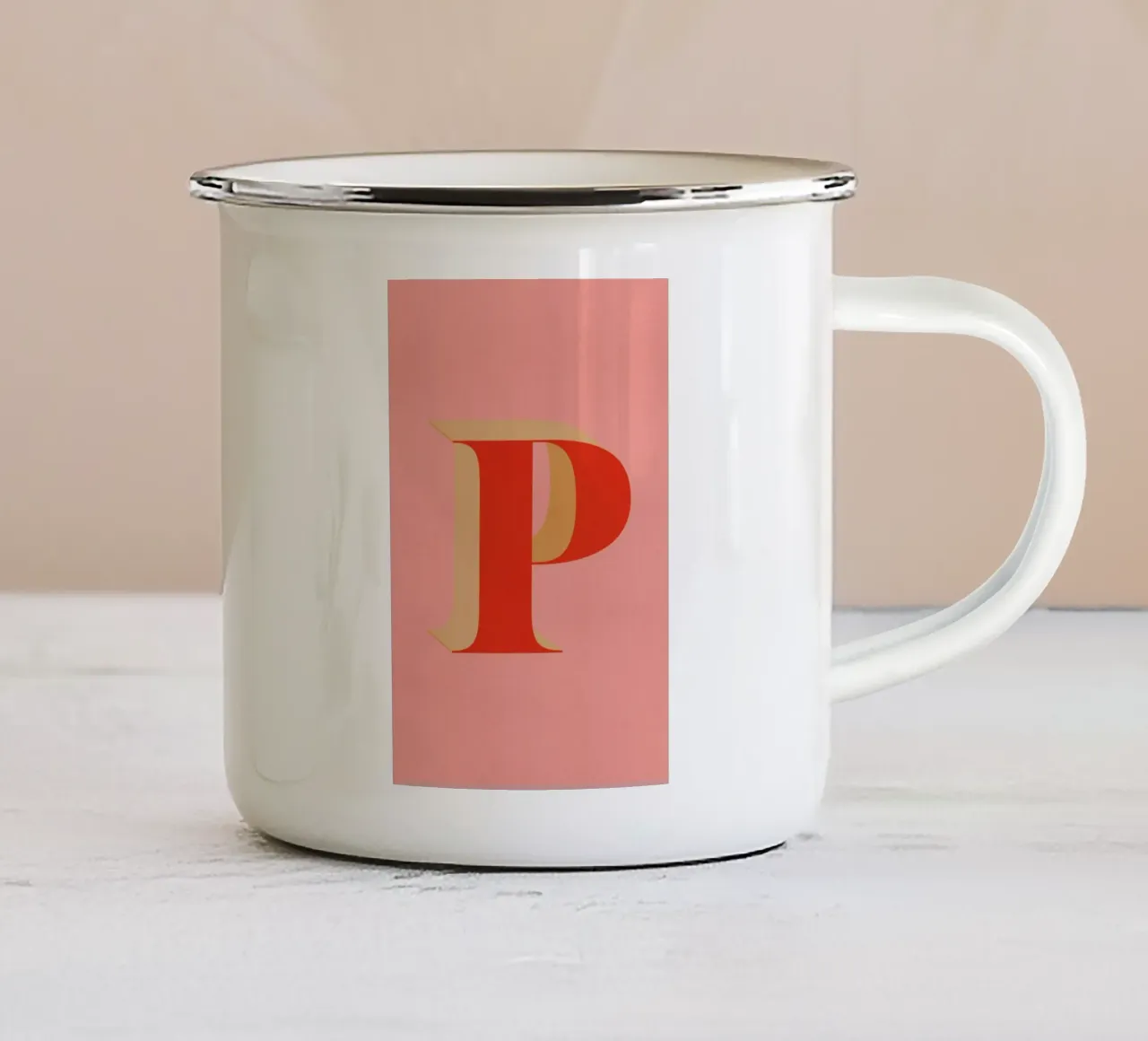 Red P emaille mok van daylight design studio
