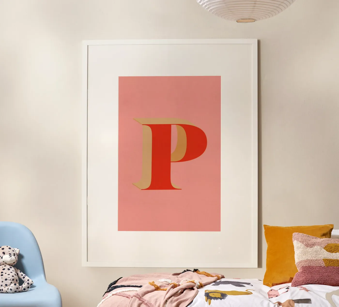 Red P poster by daylight design studio