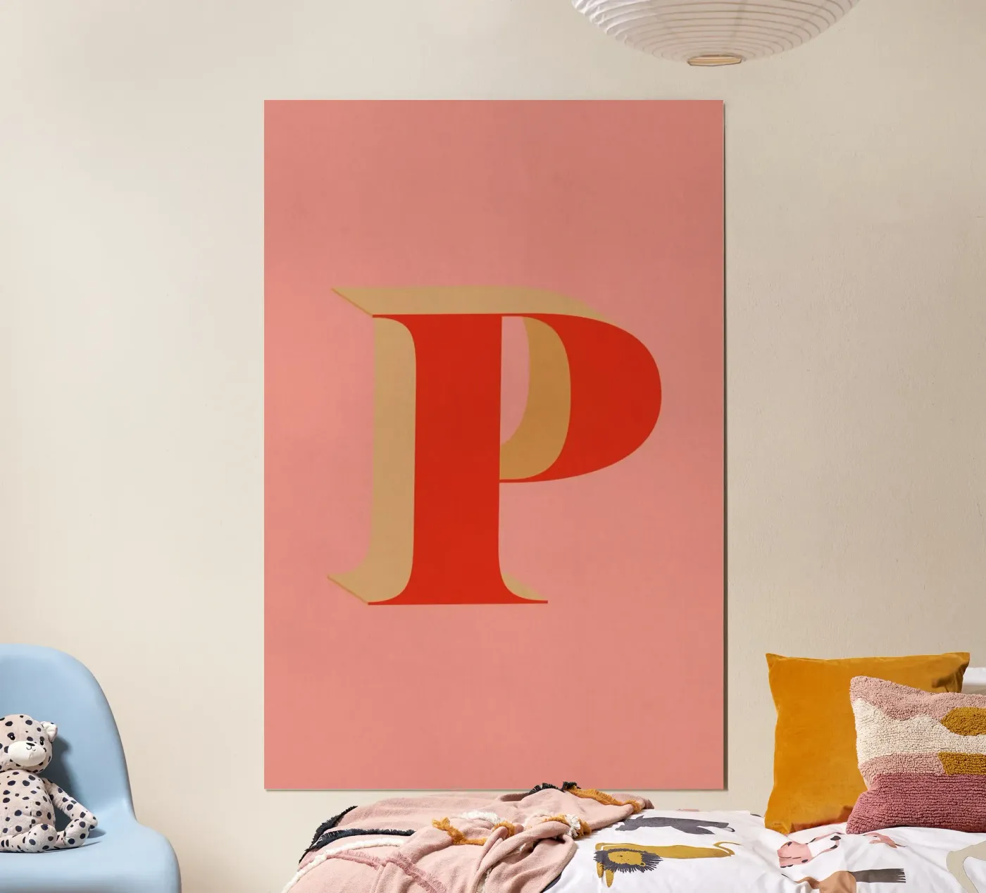Red P poster by daylight design studio