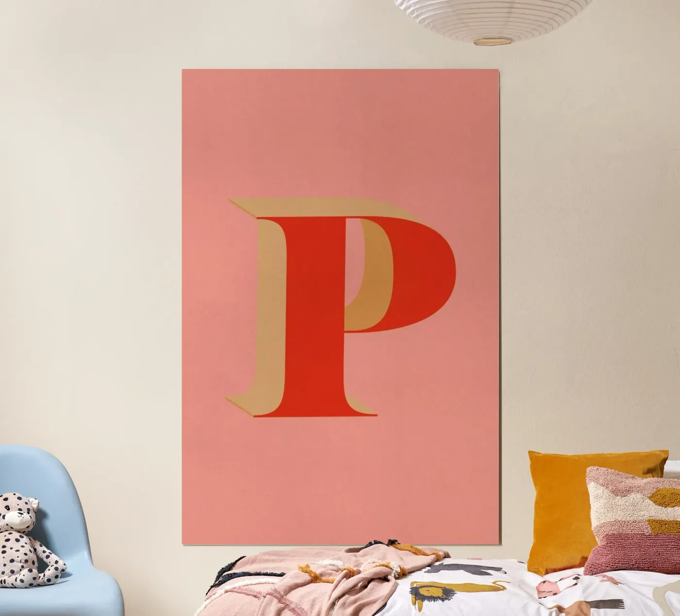 Red P poster by daylight design studio