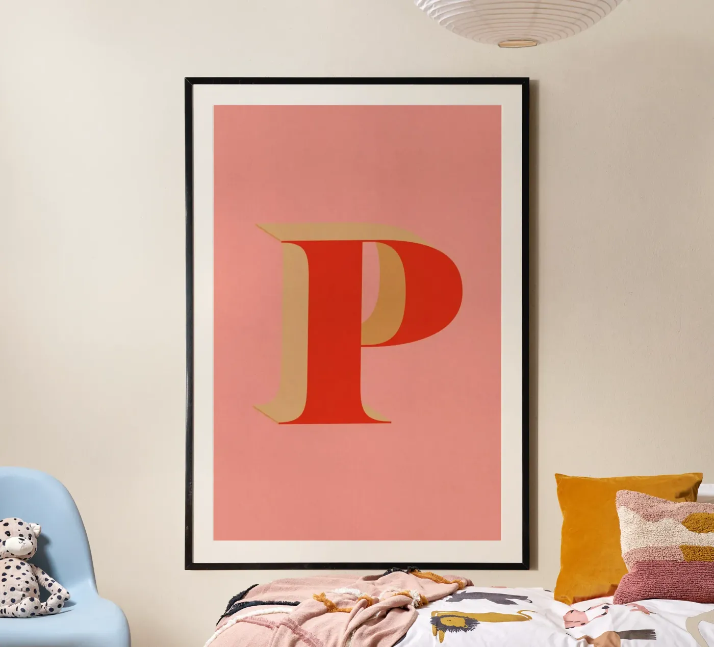 Red P poster by daylight design studio