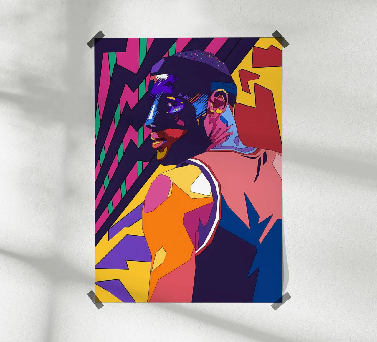 Basketball Player Pop Art poster by Adriano
