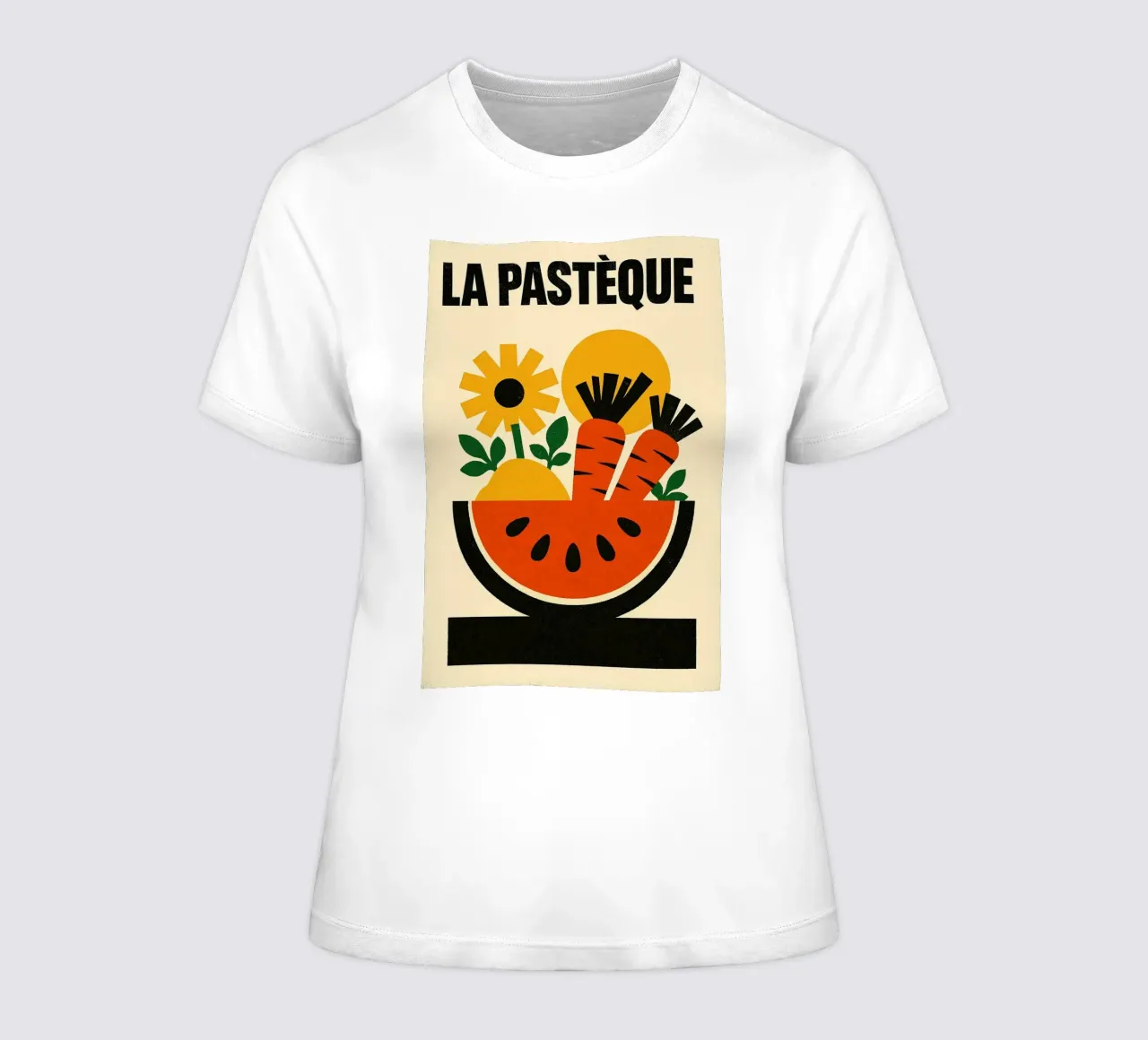 La Pastèque - Graphic explosion women's fitted t-shirt by Pop and Fruits - Affiches & posters