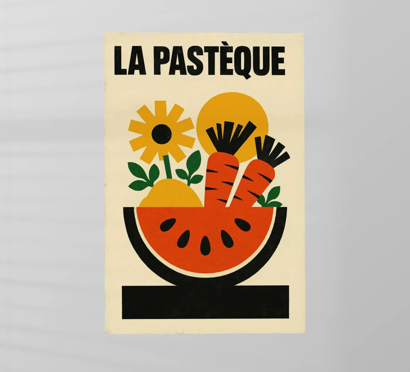 La Pastèque - Graphic explosion backlit folie van Pop and Fruits - Affiches & posters