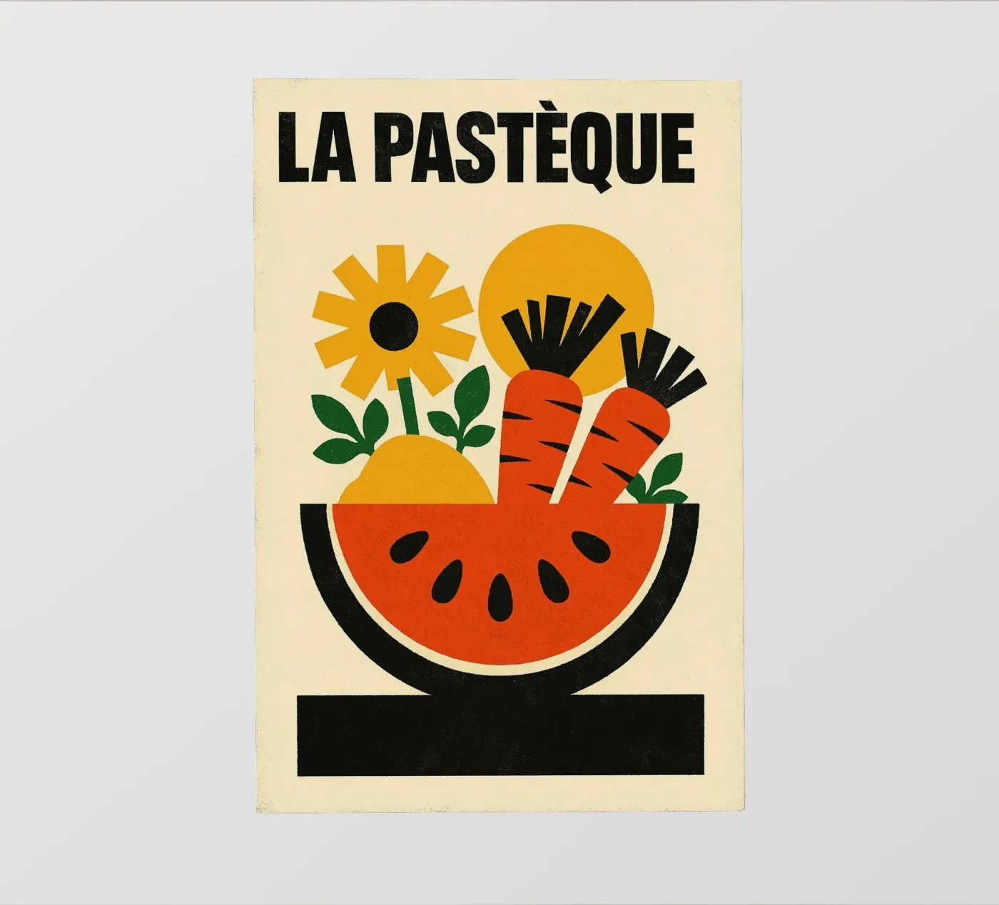 La Pastèque - Graphic explosion backlit folie van Pop and Fruits - Affiches & posters