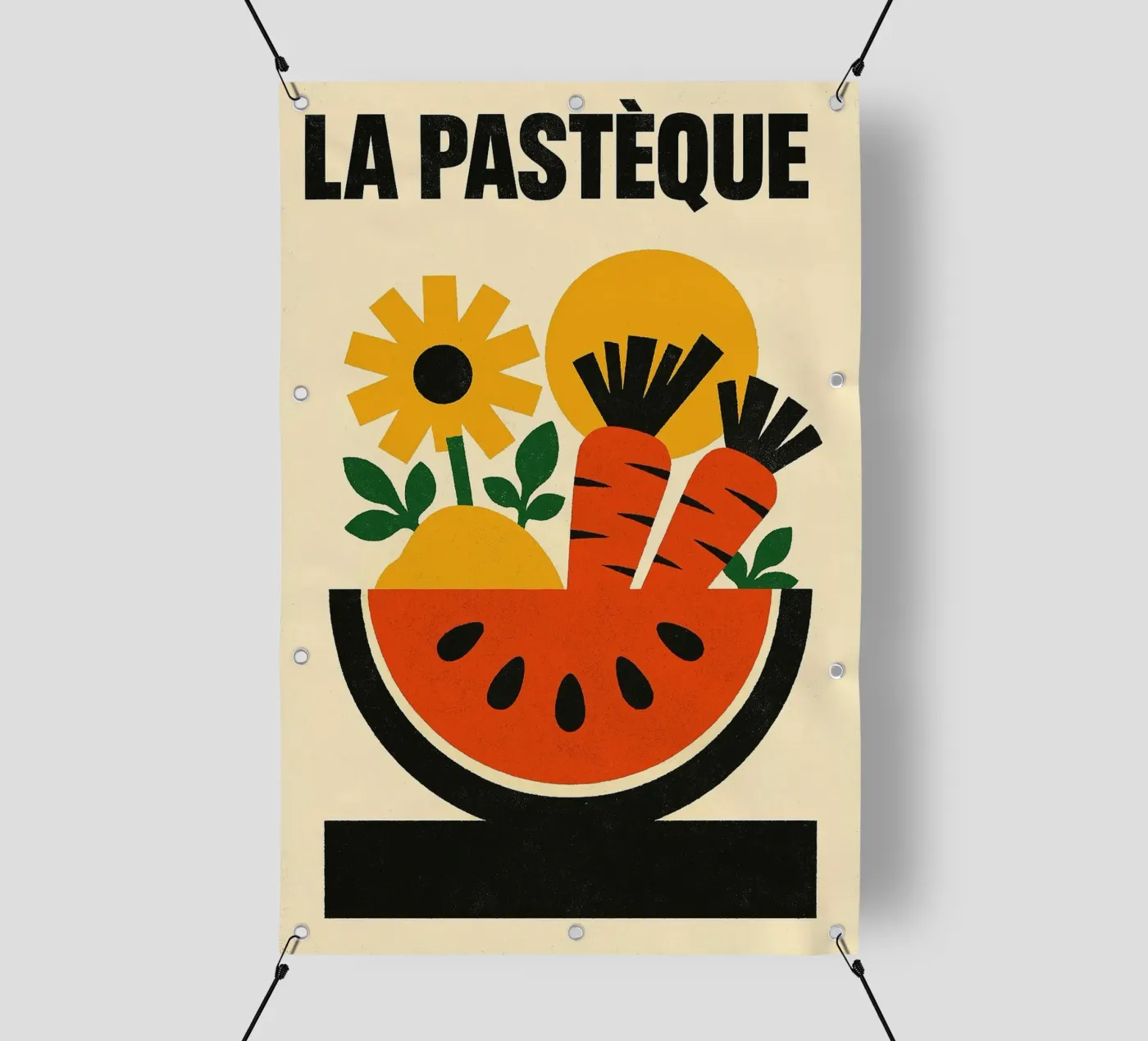 La Pastèque – Explosion graphique bâche pvc de Pop and Fruits - Affiches & posters