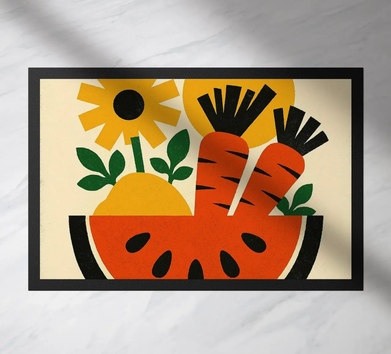 La Pastèque - Graphic explosion doormat by Pop and Fruits - Affiches & posters