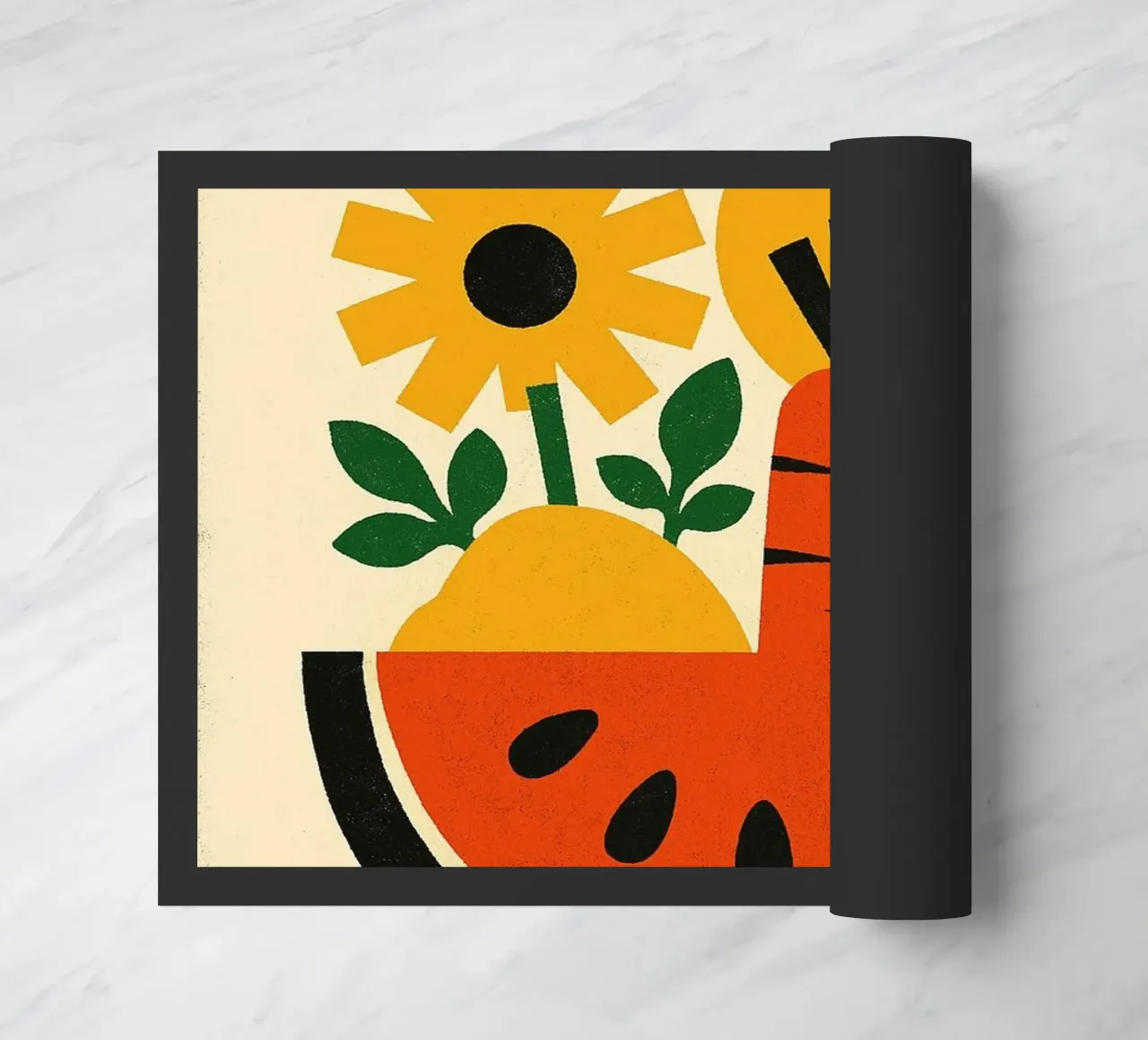 La Pastèque - Graphic explosion doormat by Pop and Fruits - Affiches & posters