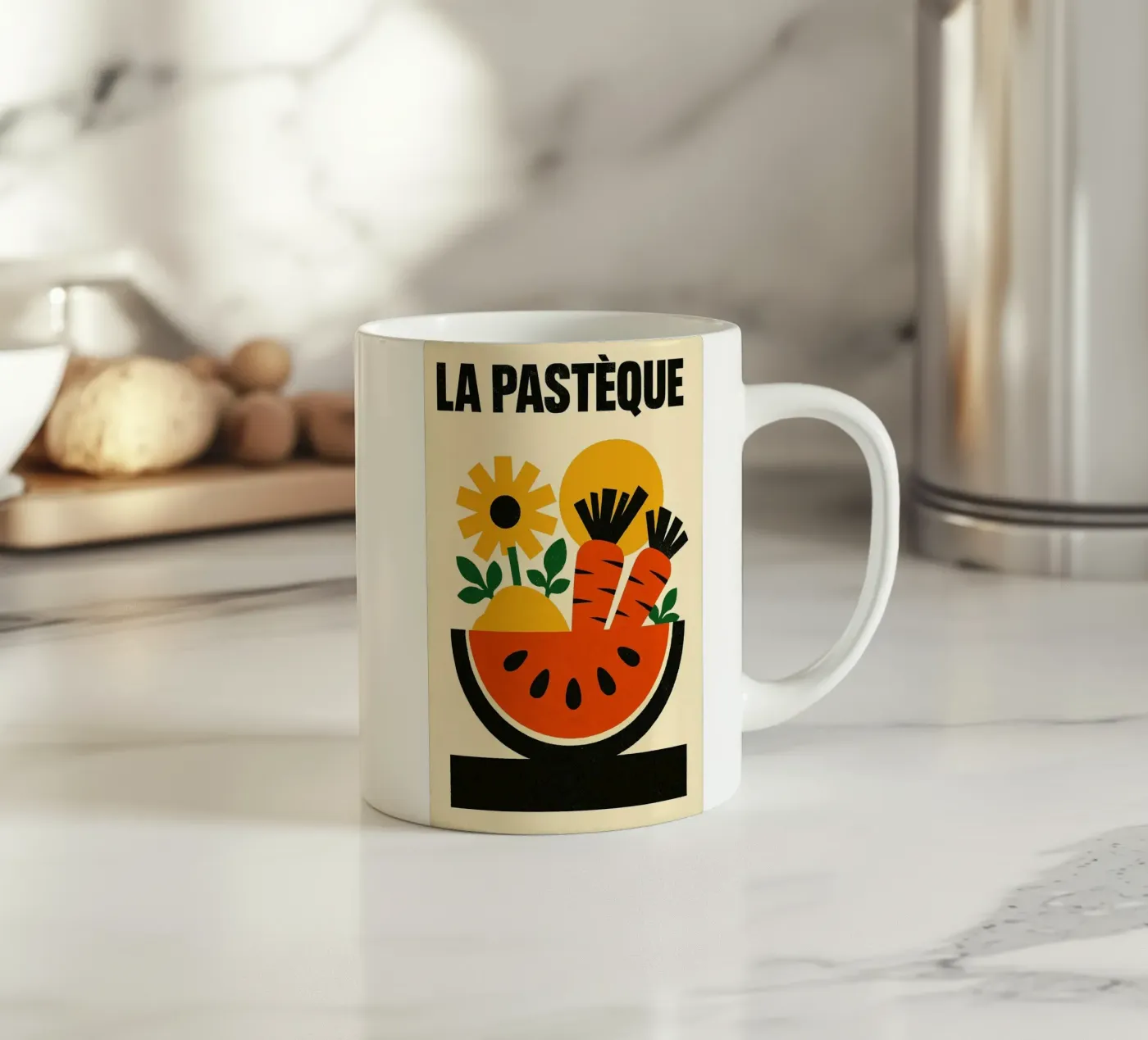 La Pastèque - Esplosione grafica tazza in ceramica da Pop and Fruits - Affiches & posters