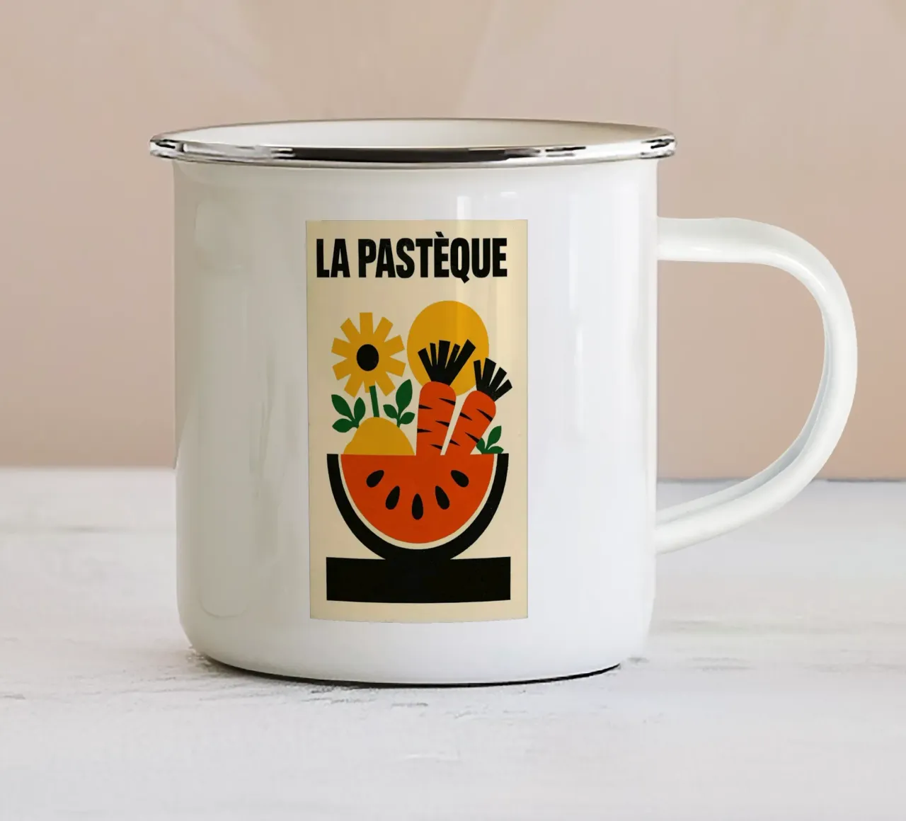 La Pastèque - Esplosione grafica tazza in smalto da Pop and Fruits - Affiches & posters