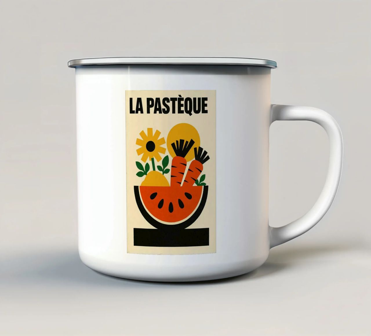 La Pastèque - Esplosione grafica tazza in smalto da Pop and Fruits - Affiches & posters