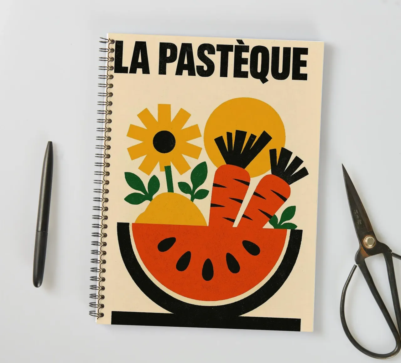 La Pastèque - Graphic explosion spiral notebook by Pop and Fruits - Affiches & posters