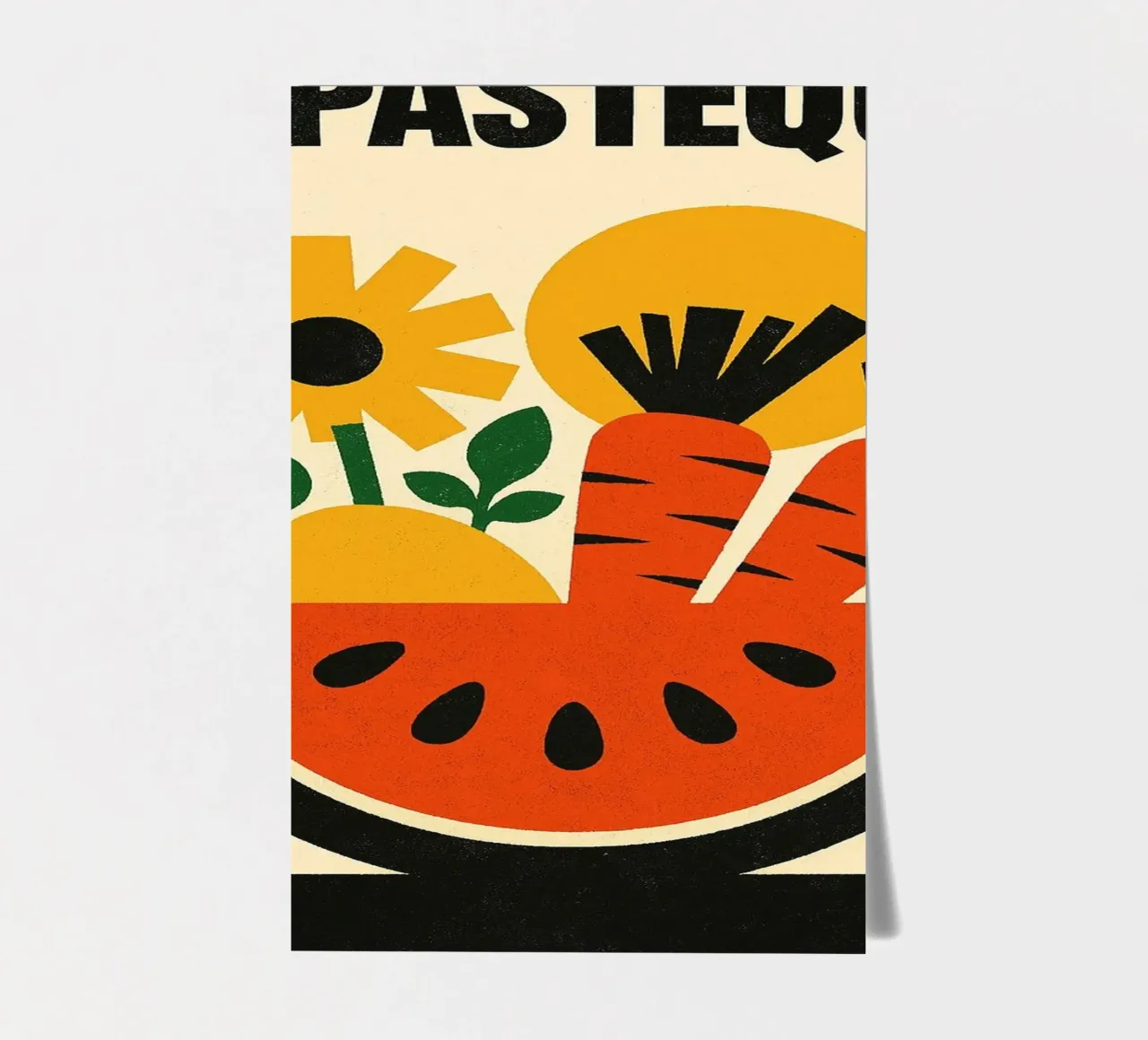 La Pastèque - Graphic explosion sticker sheet by Pop and Fruits - Affiches & posters