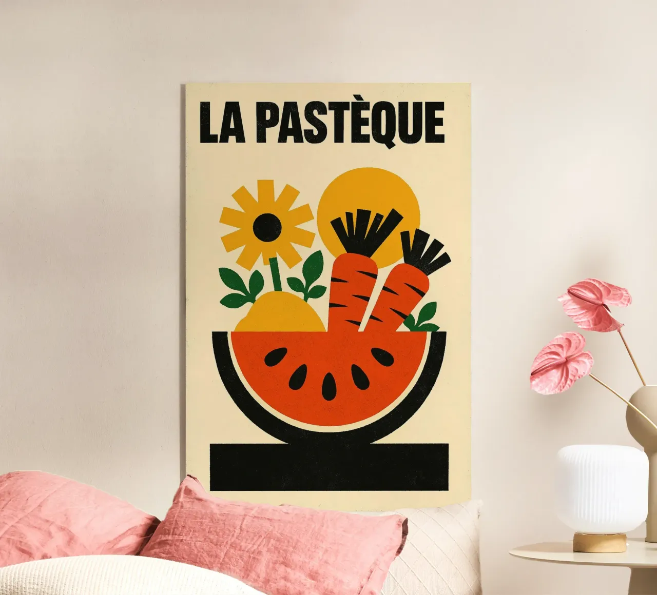 La Pastèque - Graphic explosion acrylic glass by Pop and Fruits - Affiches & posters