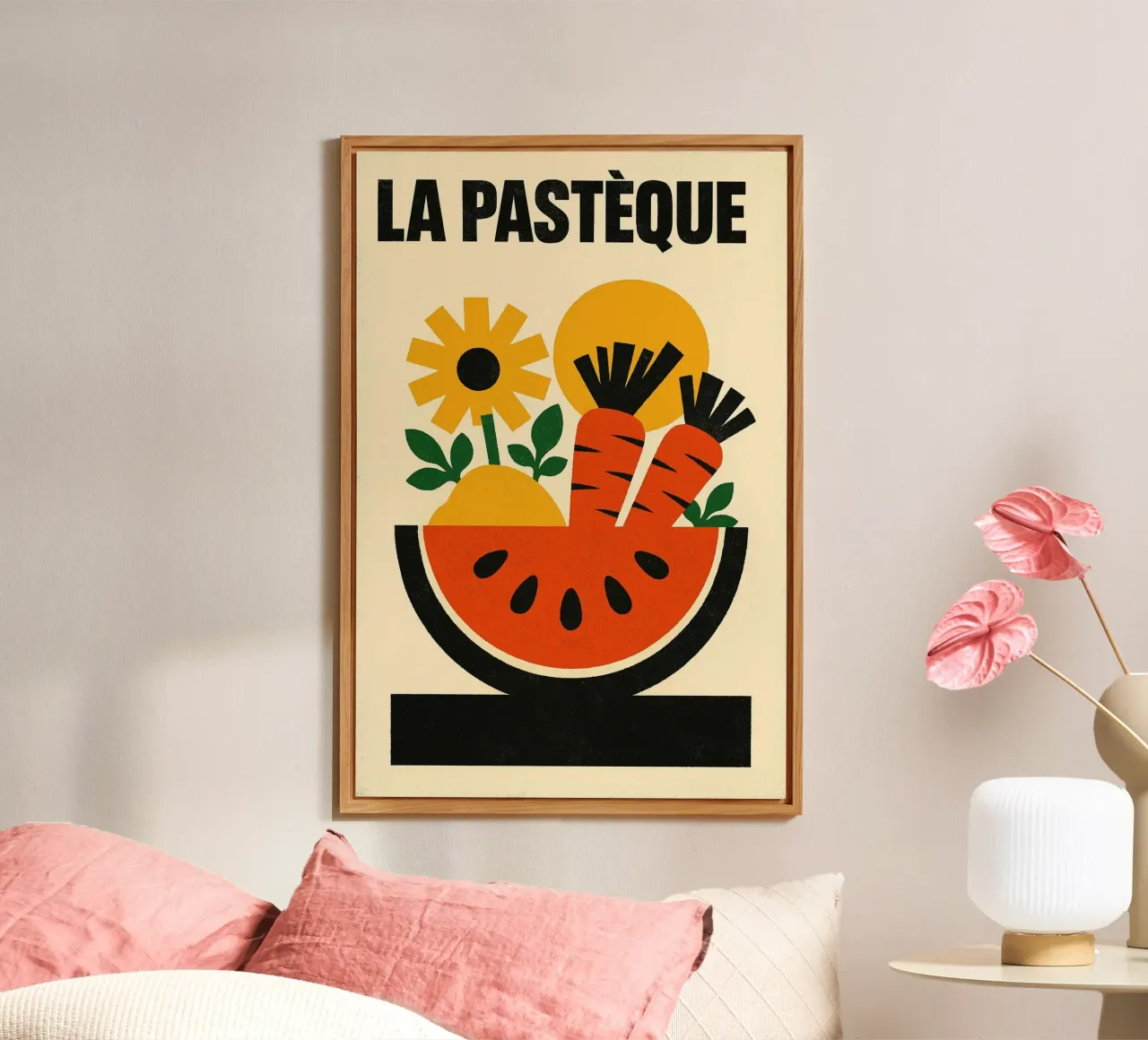 La Pastèque - Graphic explosion forex plate by Pop and Fruits - Affiches & posters