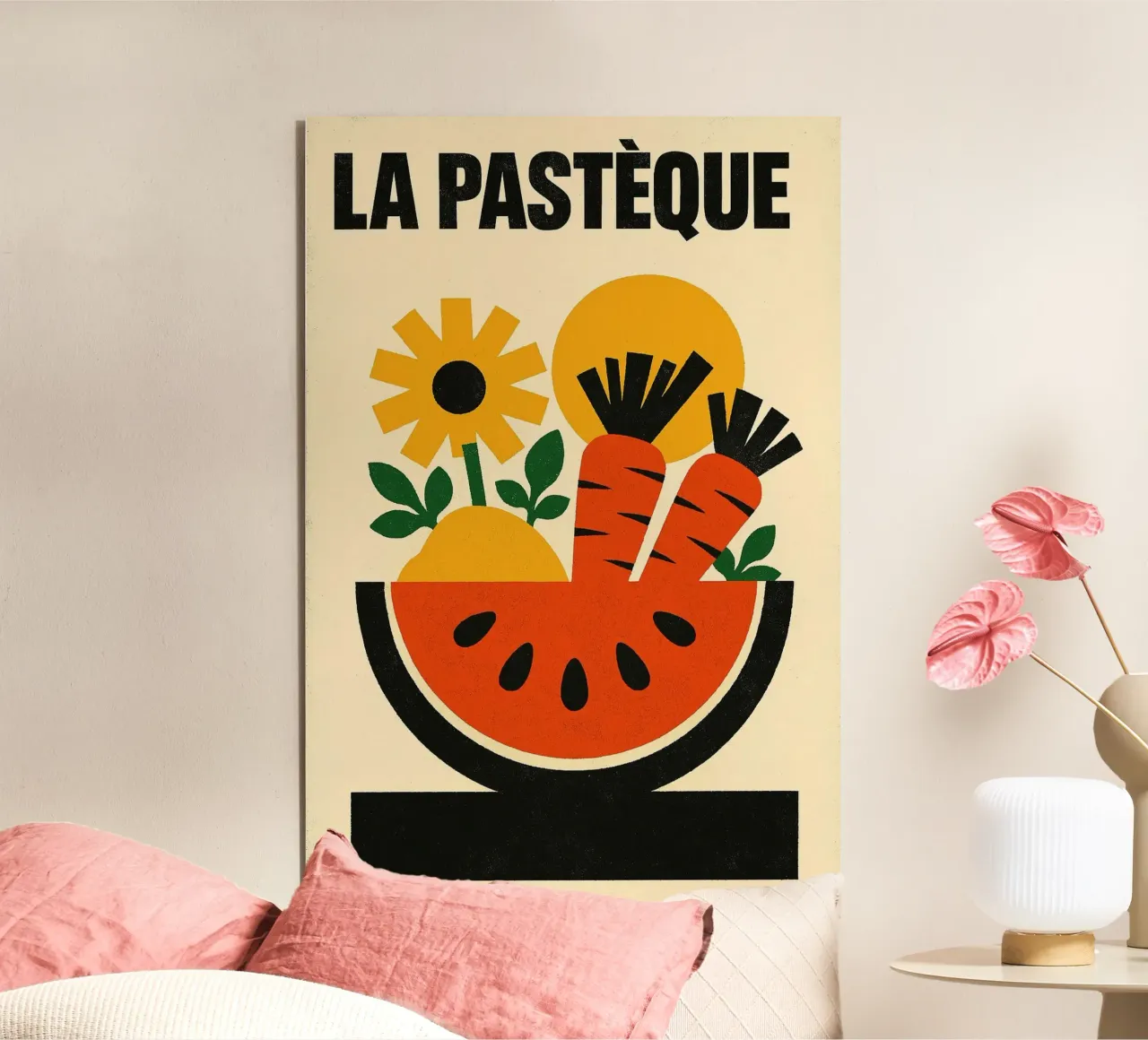 La Pastèque - Graphic explosion forex plate by Pop and Fruits - Affiches & posters