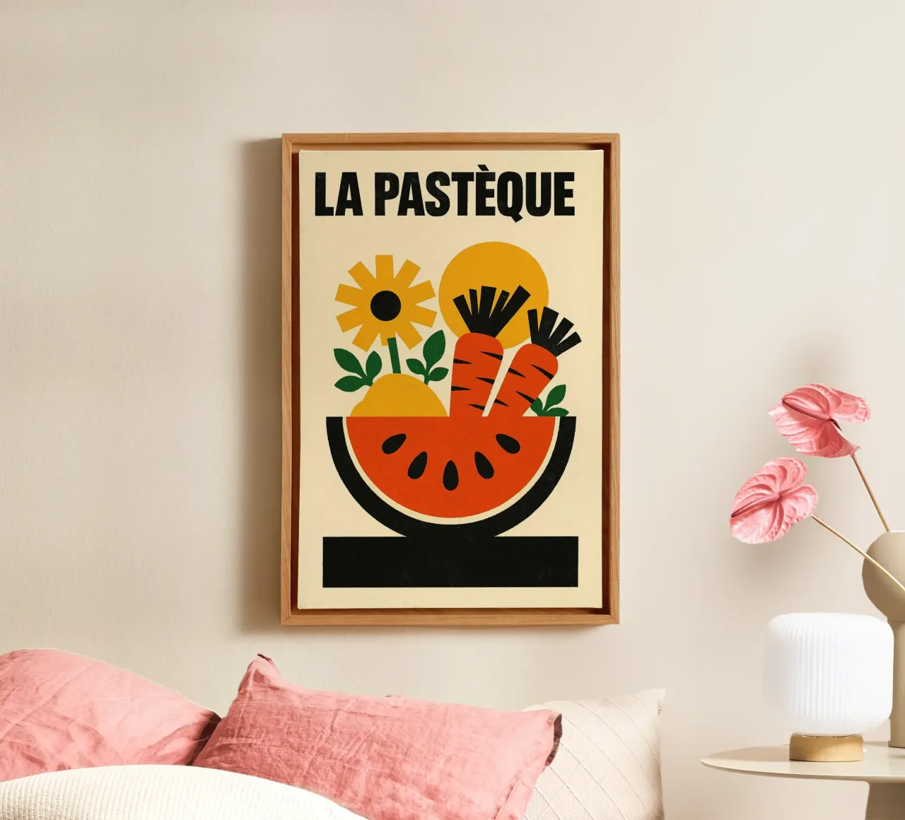 La Pastèque - Graphic explosion canvas by Pop and Fruits - Affiches & posters