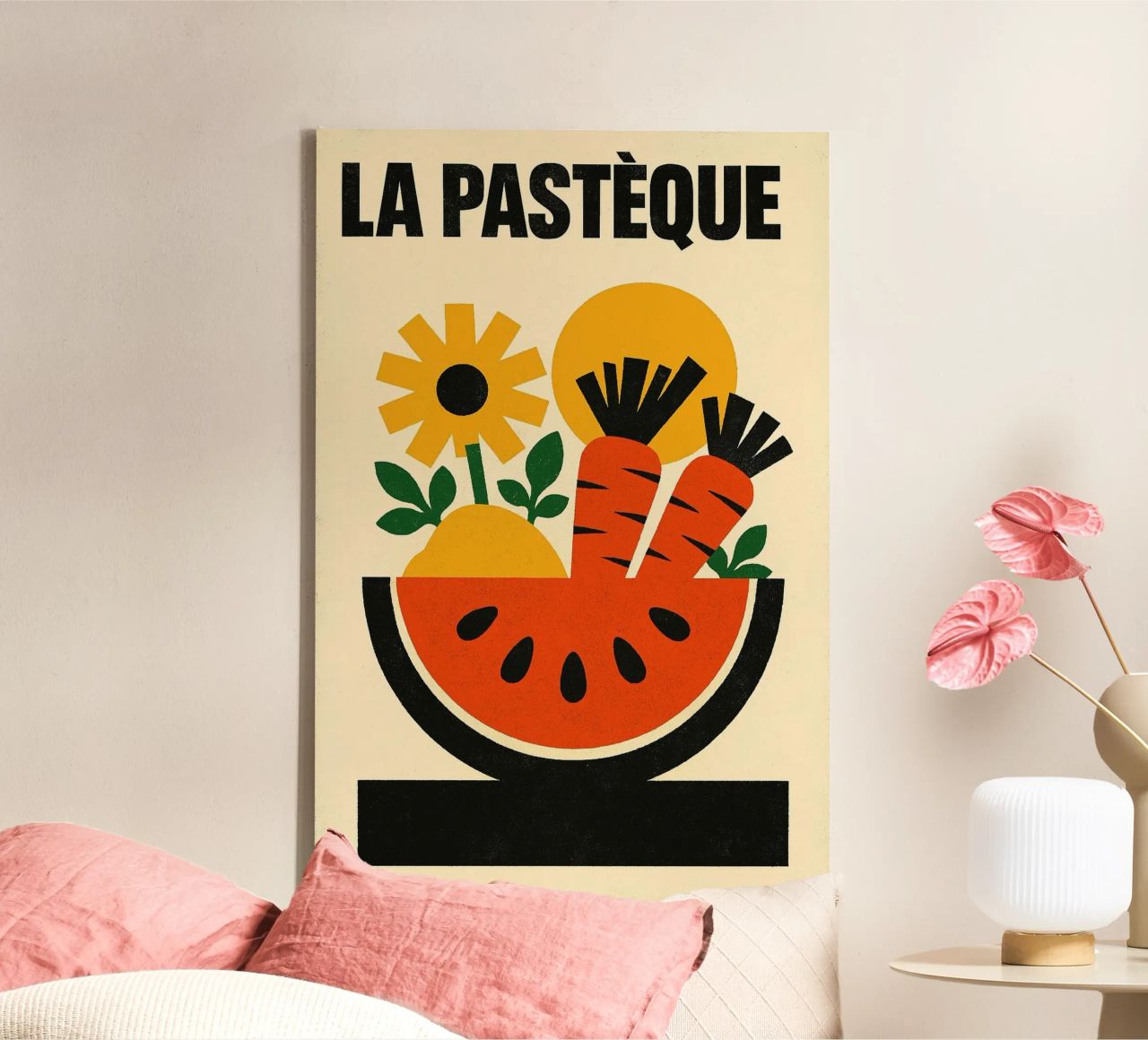 La Pastèque - Graphic explosion canvas by Pop and Fruits - Affiches & posters