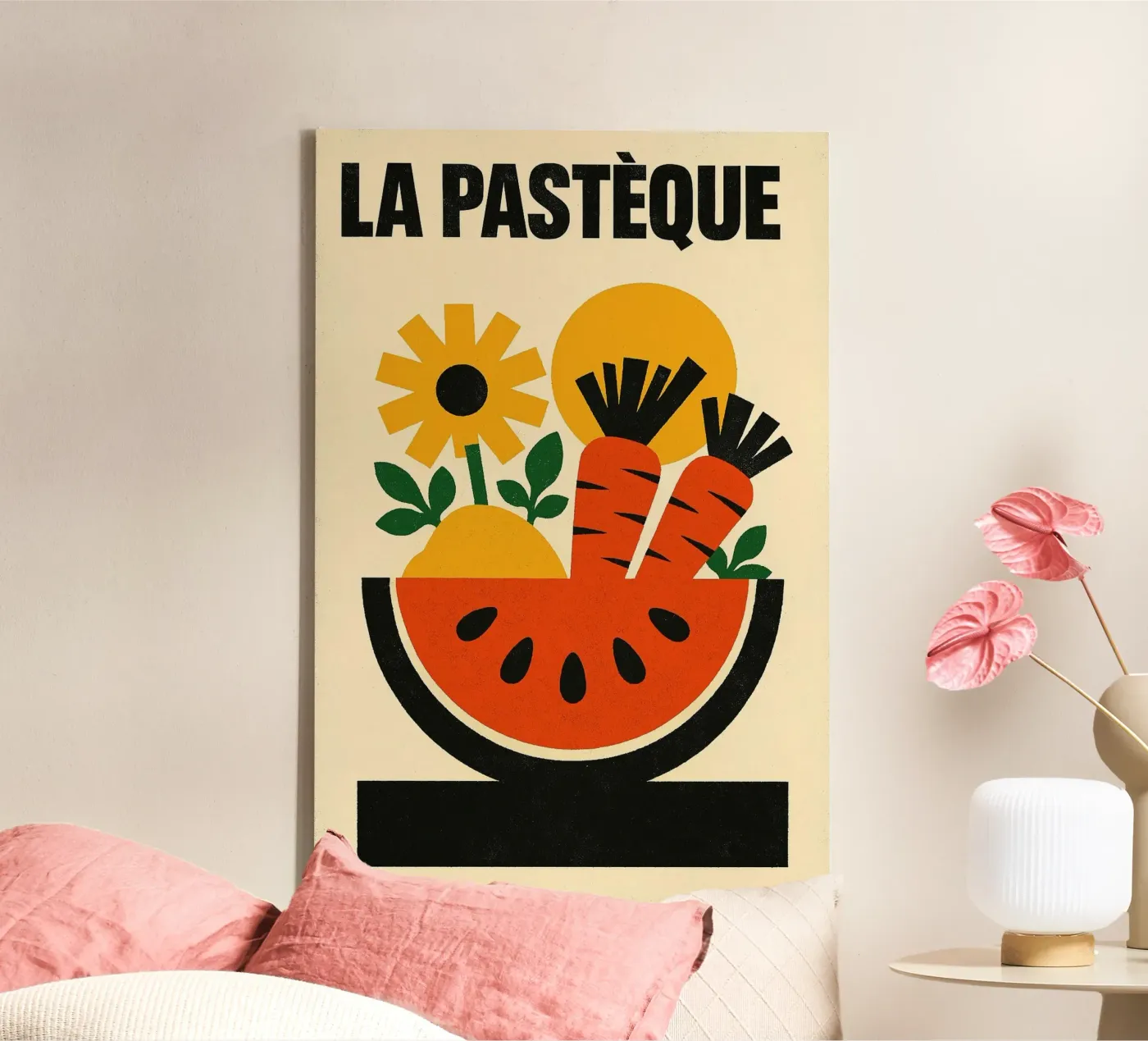 La Pastèque - Esplosione grafica tela da Pop and Fruits - Affiches & posters