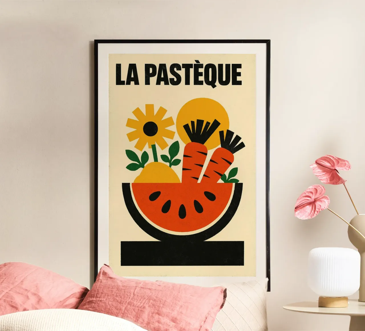 La Pastèque - Graphic explosion poster by Pop and Fruits - Affiches & posters