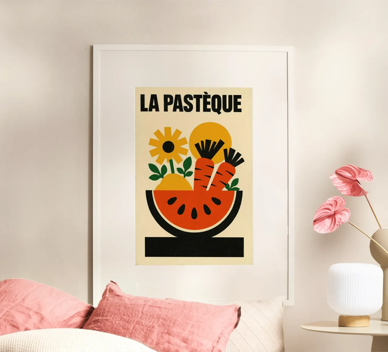 La Pastèque - Graphic explosion poster by Pop and Fruits - Affiches & posters