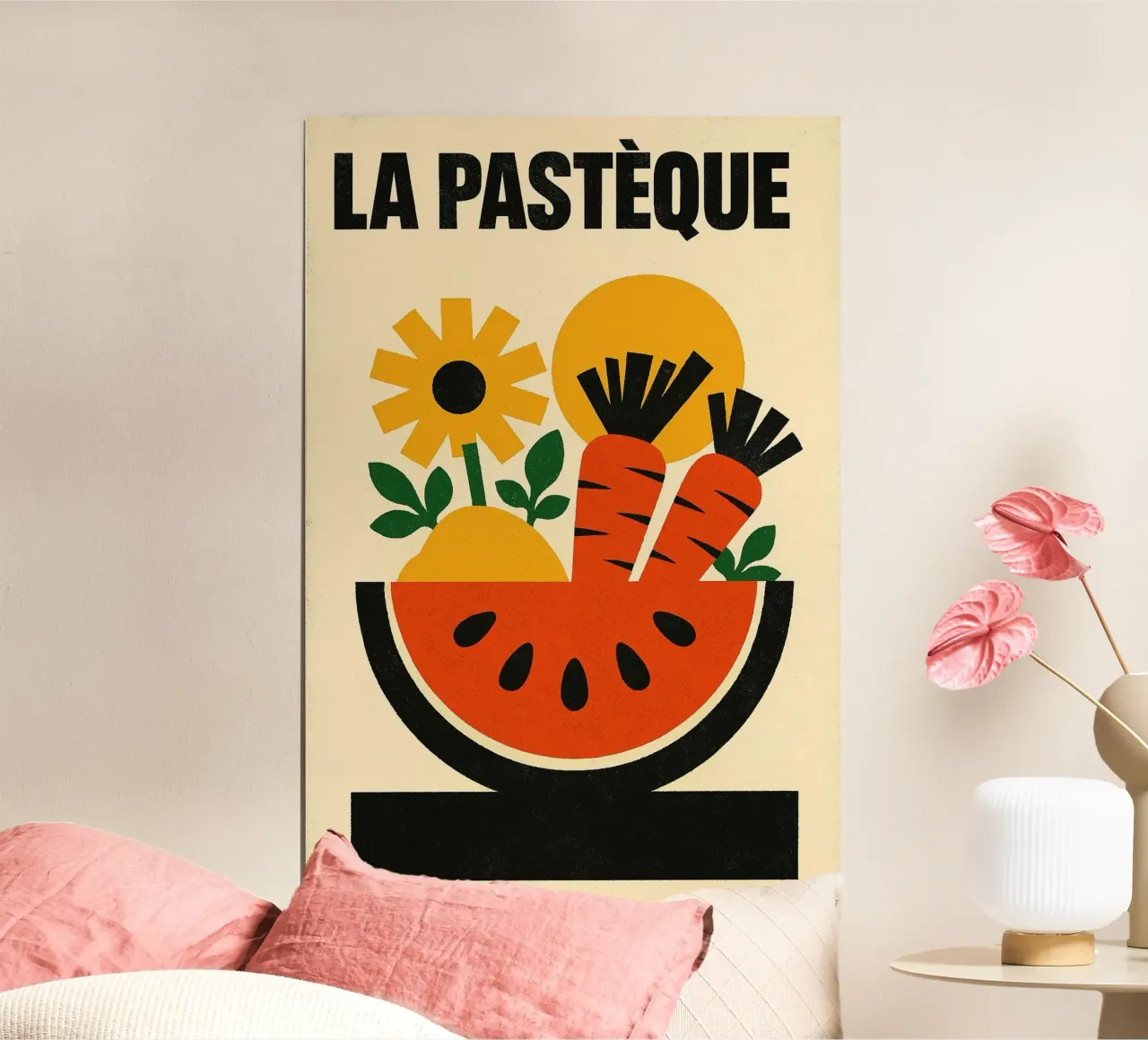 La Pastèque - Graphic explosion poster by Pop and Fruits - Affiches & posters