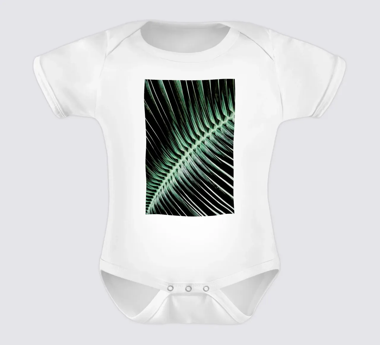 Curved Palm body neonato maniche corte da Flora & Fauna