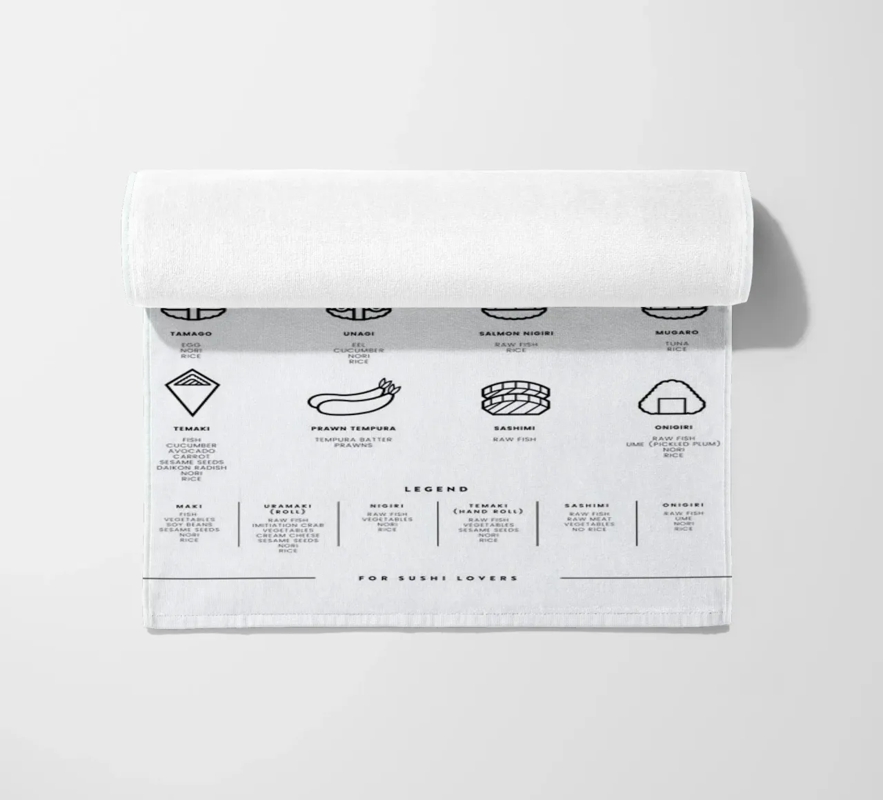 Sushi chart telo mare da daylight design studio