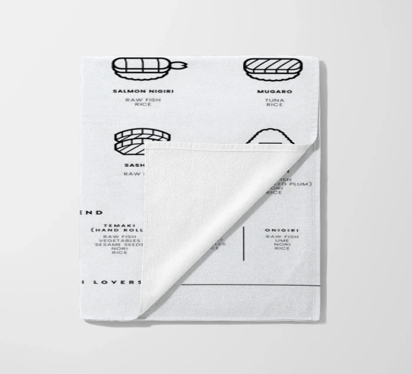 Sushi chart telo mare da daylight design studio